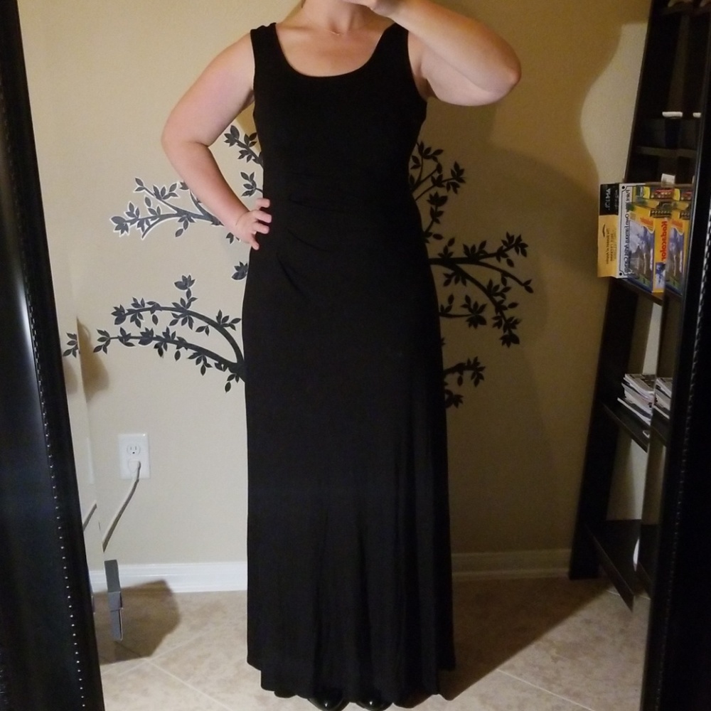 Calvin Klein maxi long black dress